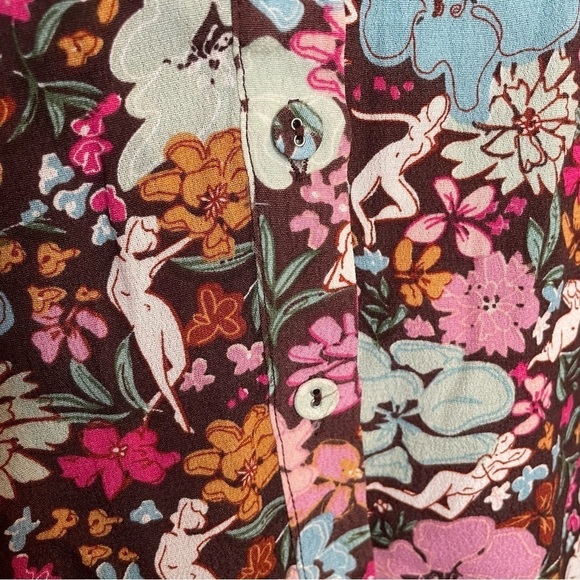 FRNCH Paris Aida Nudie Floral Print Blouse M/L - Picture 7 of 13